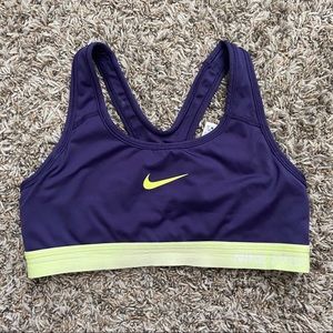Purple sports bra